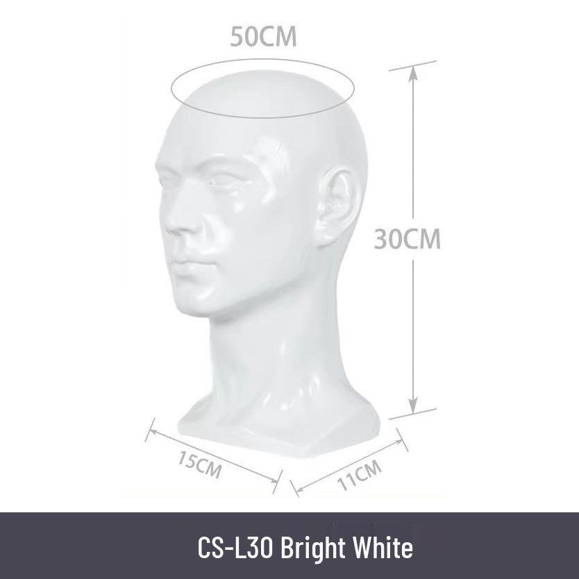 Multifunctional Display Mannequin Head for Spray Paint Hat, Bow Tie, Glasses, and Mask Props