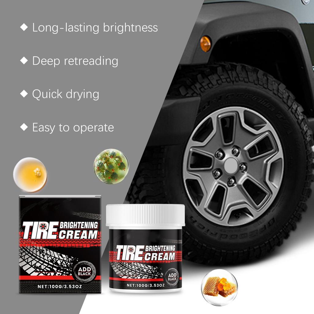 Car Tire Bright Wax Tire Maintenance Gloss Maintenance Polishing Car Tire Bright Wax