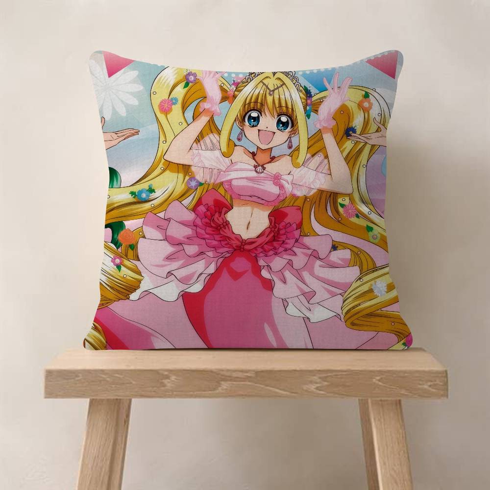 Anime MMermaid Melody Pichi Pichi Pitch  Office Cushion Pillowcase Car Cushion Cover45X45CM Lumbar Pillowcase Sofa Pillowcover