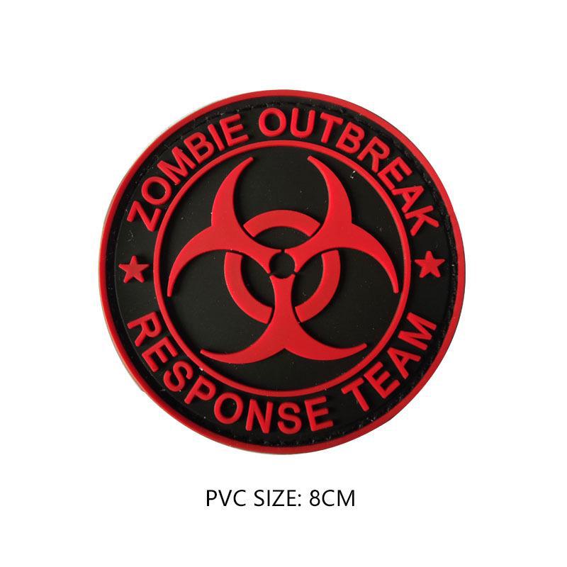 "Morale Umbrella PVC 3D Military Tactical Velcro Patch with Embroidery"