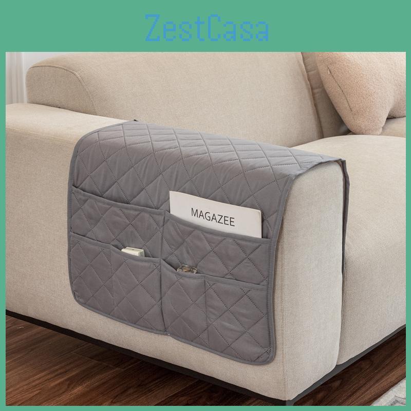 Color Sofa 1pc Armrest Solid Covers Removable Stretch Furniture Arm Couch Protector Storage Bag Chair Cover For Living Room Home
