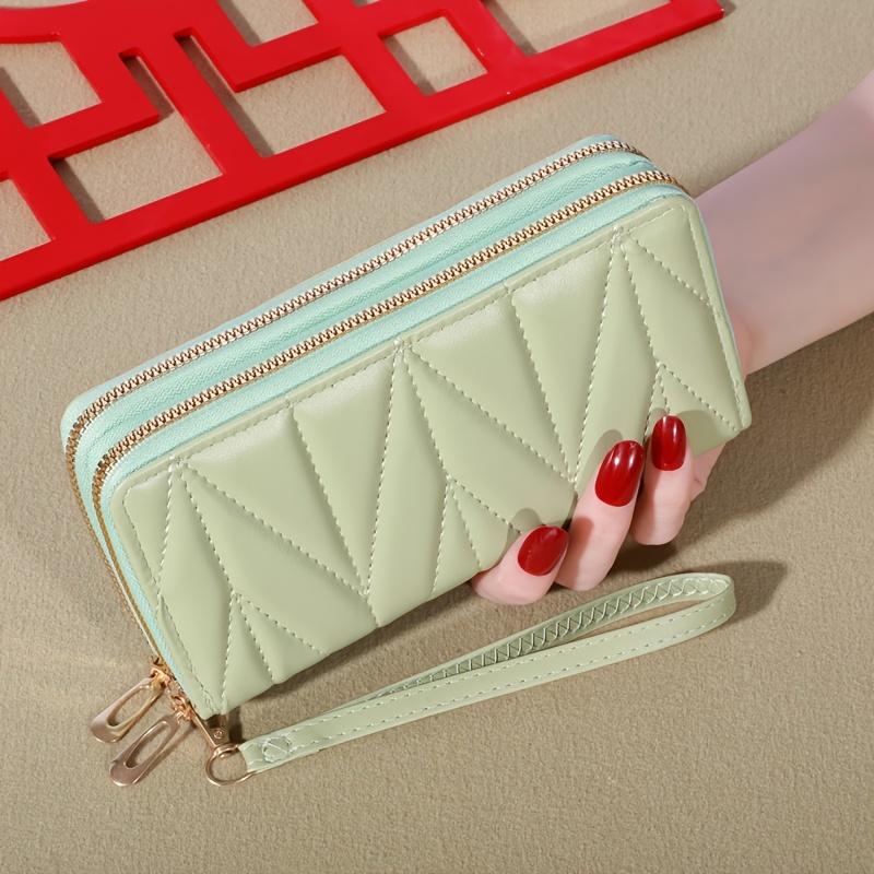 

Classic Long Wallet with Dual Zipper | Women s Fashion, Card Holder & Coin Pouch, Casual Continental Zipper Closure