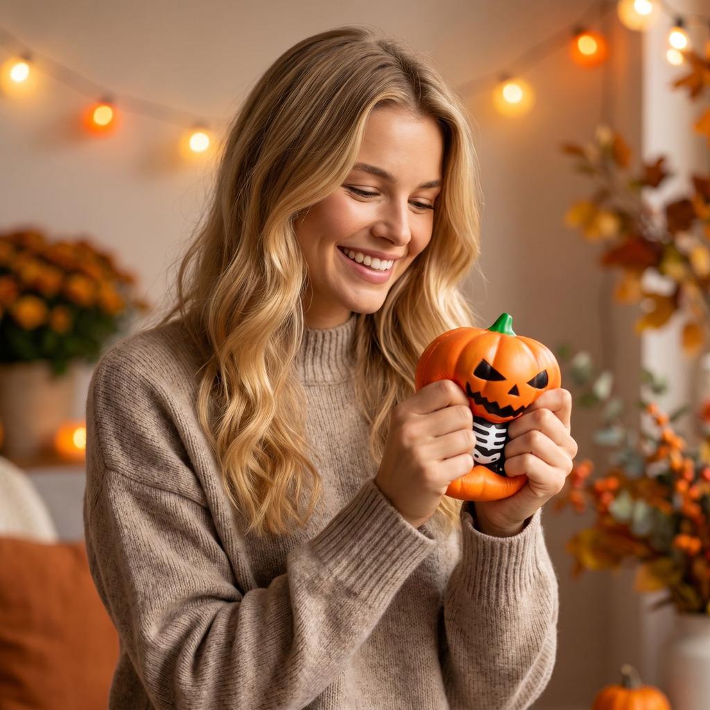 6-Pack Halloween Slow Rising Toys - Funny Creative Stress Toys for Party Favors and Gifts