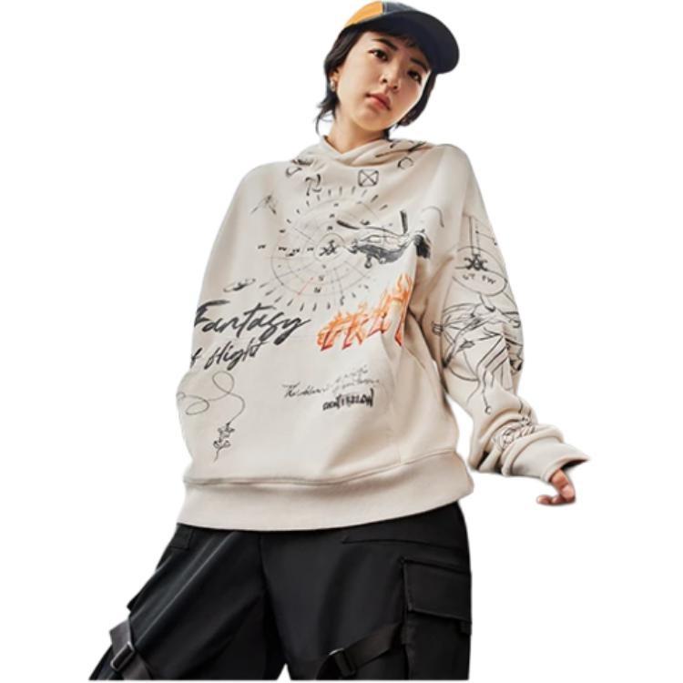Li-Ning Counterflow Graphic Sweatshirt 'Beige' Men's AWDSH33-2