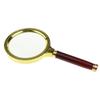 1Piece 80mm 90mm Handheld Reading 10X Magnifier Watch Phone Repair Magnifying Glass Imitation Wood Handle Lupa Loupe