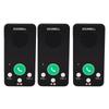 3 Pack Wireless Intercom Systems for Home Office Full Duplex Room To Room Intercom 1600ft Range 8 Volume Levels 4
