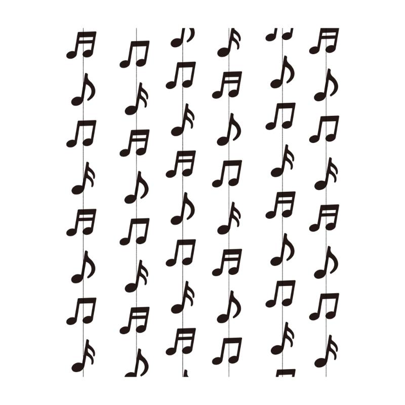 Recycled Paper Black Musical Notes Decorations for Party and Music Event Creating Festival Atmosphere Easy Installation