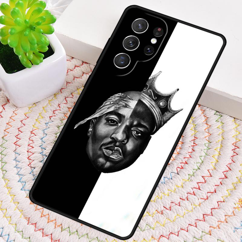 2pac tupac Crown 2 pac Phone Case for Samsung Galaxy note 10 pro S26 Ultra S23 S24 FE S25 S21 S22 PLUS shockproof Cove