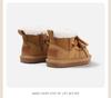 2025 Winter Korean Style Toddler Lace-up Cotton Snow Boots for Boys & Girls - Warm, Velvet-Thickened