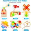 Wooden Tool Set for Kids 2 3 4 5 Year Old, 29Pcs Educational STEM Toys Toddler Montessori Toys for 2 Year Old Construction Preschool Learning
