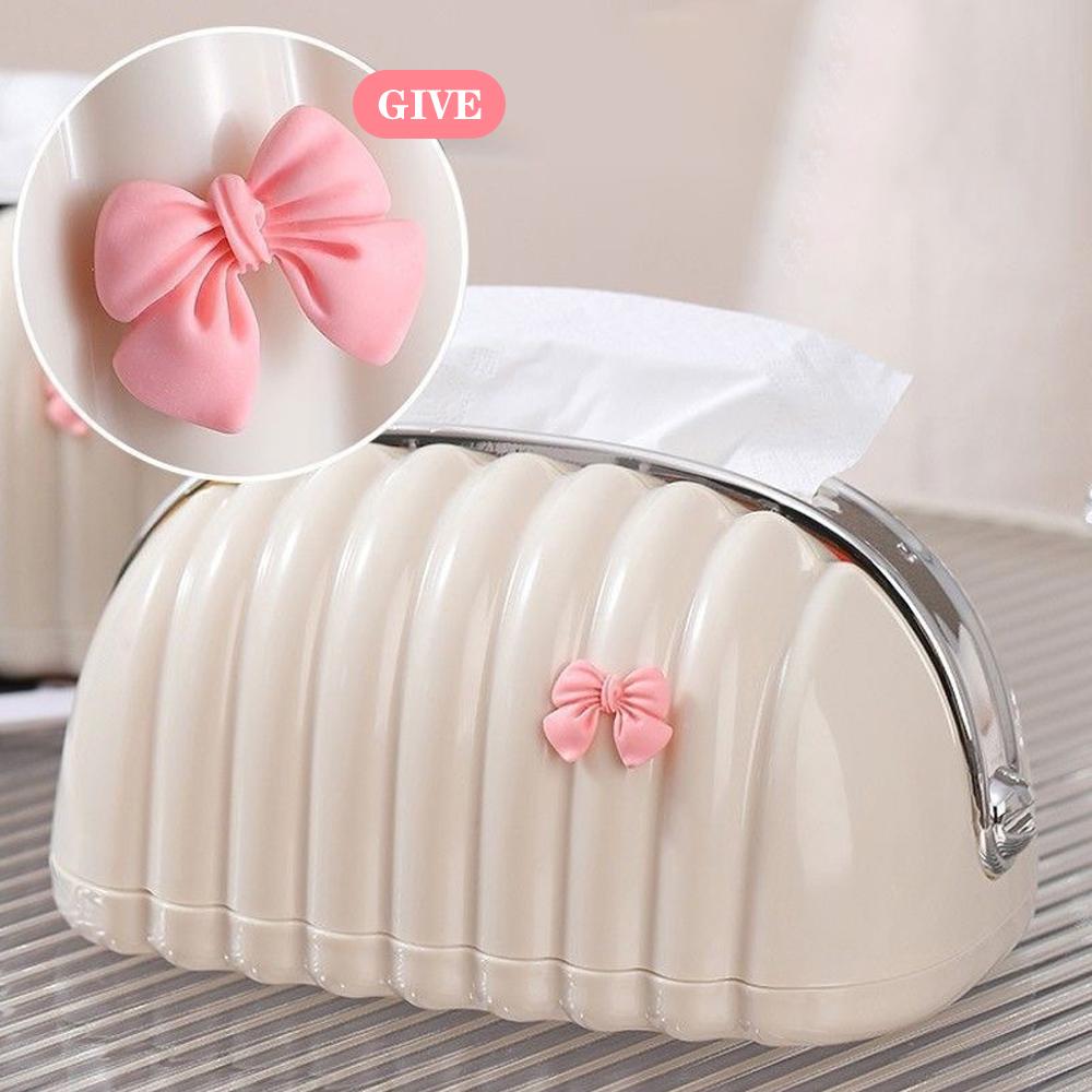 Nordic Conch Tissue Box with Spring Bathroom Face Towel Box Organizer Dustproof Toilet Paper Box Table Napkin Holder Home Decor