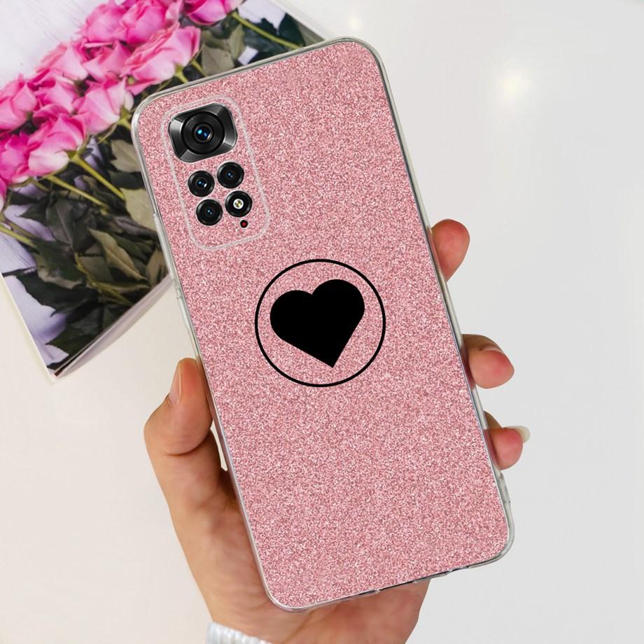 Women Fashion Phone Case For Xiaomi Redmi Note 11 Pro 4G 5G / Redmi Note11 11s 4G Global Luxury Slim Silicone Bumper Coque Soft