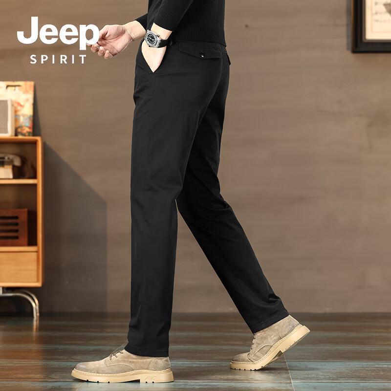 JEEP SPIRIT Men's Straight-Leg Versatile Casual Pants 588