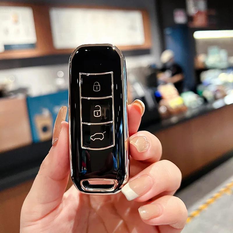 TPU Car Key Cover Remote Control Fobs Shell Case Keychain Holder Auto Accessories For GAC Trumpchi GS3 GA3 GA4 GS4 GS5 GA5 GA6
