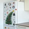 Christmas Tree Star Garland Kitchen Refrigerator Sticker Home Beautification Decorative Wall Sticker