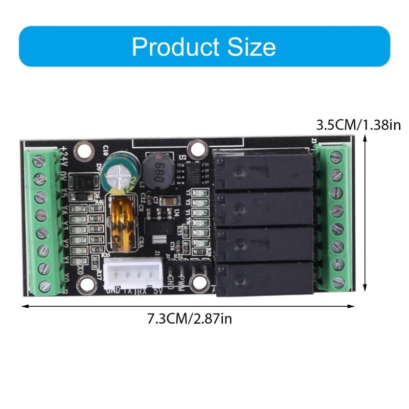 Relais Modul FX2N-10MR SPS Programmierbarer Steuerungsplatine Kleine Größe Unterstützt Analogen Eingang Einfach zu Bedienen