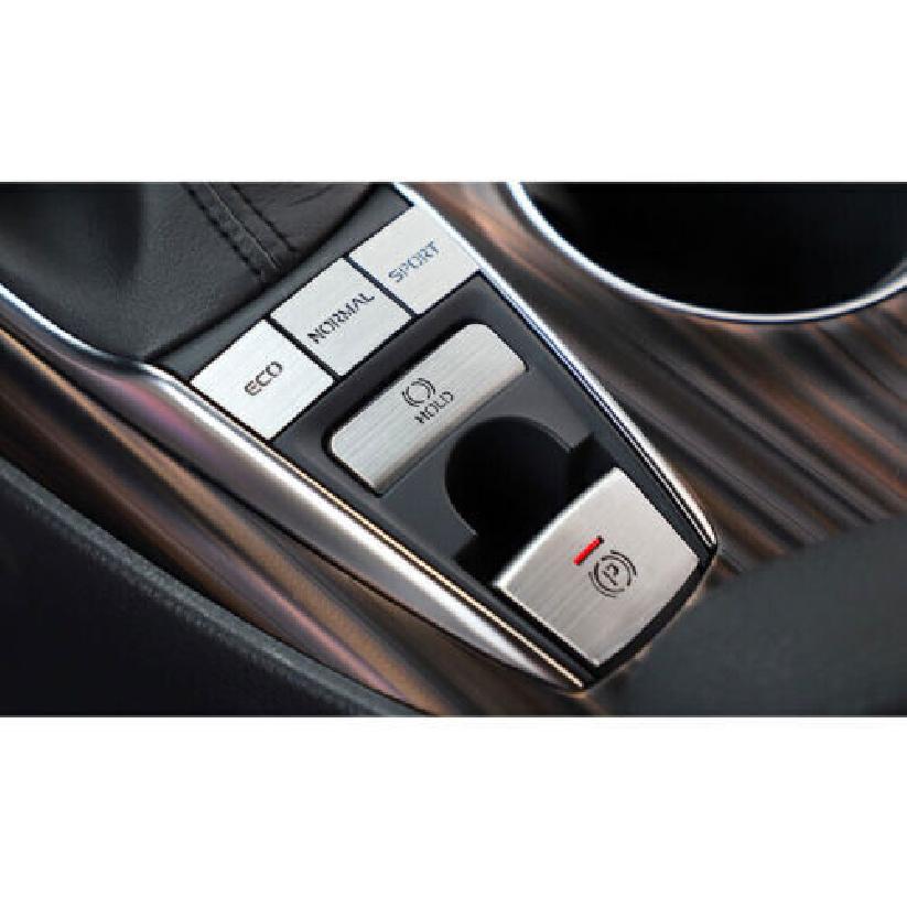 5PC Silver For Toyota Camry Alloy Center Console Button Switch Sticker 2018-