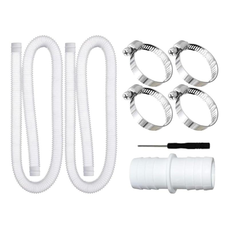 Powerful Pool Pump Hose Featuring Leak Proof Design and Reinforced Fasteners Suitable for Various Filter Systems and Spa