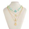 Multi-layer Boho Choker Jewelry Starfish Ocean Shell Bead Necklace Collarbone Chain  Female Fashion