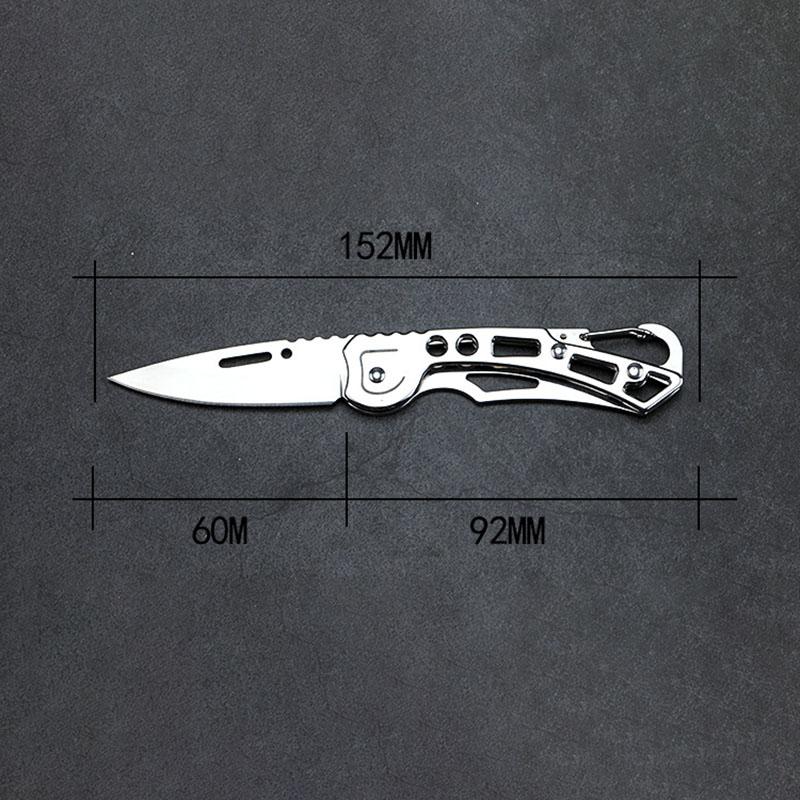 Outdoor Protable Stainless Steel Sharp Paring Folding Knife Pocket EDC Utility Knife for Camping Fruit Cutting Tool