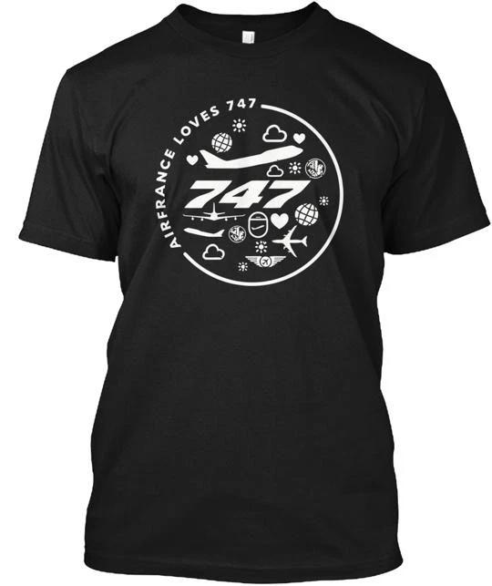 

Air France Loves Boeing747 TTshirt Made in the USA Size S to 5XL M