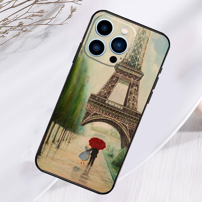 Paris Eiffel Tower Phone Case For iPhone 17 Pro Max 16 14 13 12 11 15 Pro Max Plus 12 13 Mini 16e 17 Air Cover