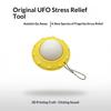 Ufo Shaped Decompression Clicker Keychain Toy 3D Printed Fidget Stress Relief Toy Stress Relief Mechanical Keyboard Key Pendant