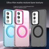 Magsafe Matte Phone Case For Oppo A3 Pro Protective Case Magnetic Wireless Charging For Oppo A80 5G Shockproof Back Cover