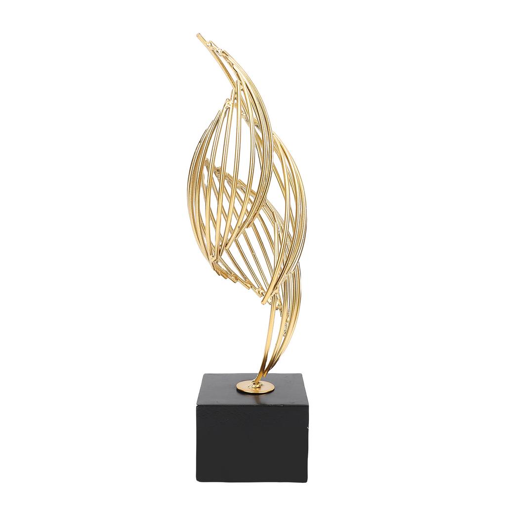 Modern Metal Sculpture Iron Luxury Abstract Art Statue Decorative Table Centerpiece Ornament for Living Room Office