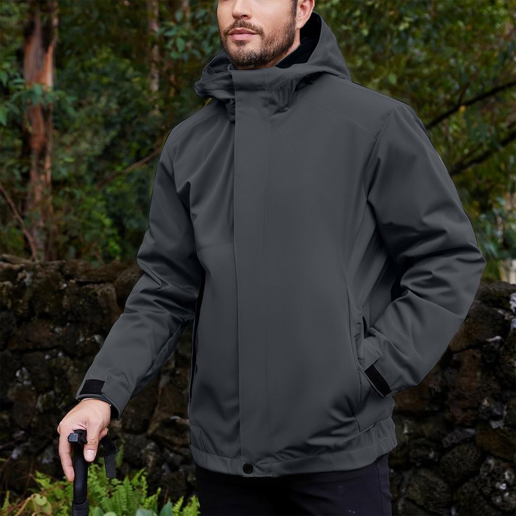 Men's Outdoor Workwear Jacket Multi-Pocket Work Clothing Windproof And Waterproof Outerwear
