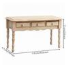 1:12 Scale Dollhouse Desk Apron with Drawers Turned Legs