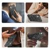 Case for Samsung Galaxy A25 5G, for MagSafe, Armored with Stand, Black + 9H Glass
