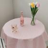 Ins Korean Plaid Tablecloth Strawberry Background Cloth Modern Desk Table Cloth