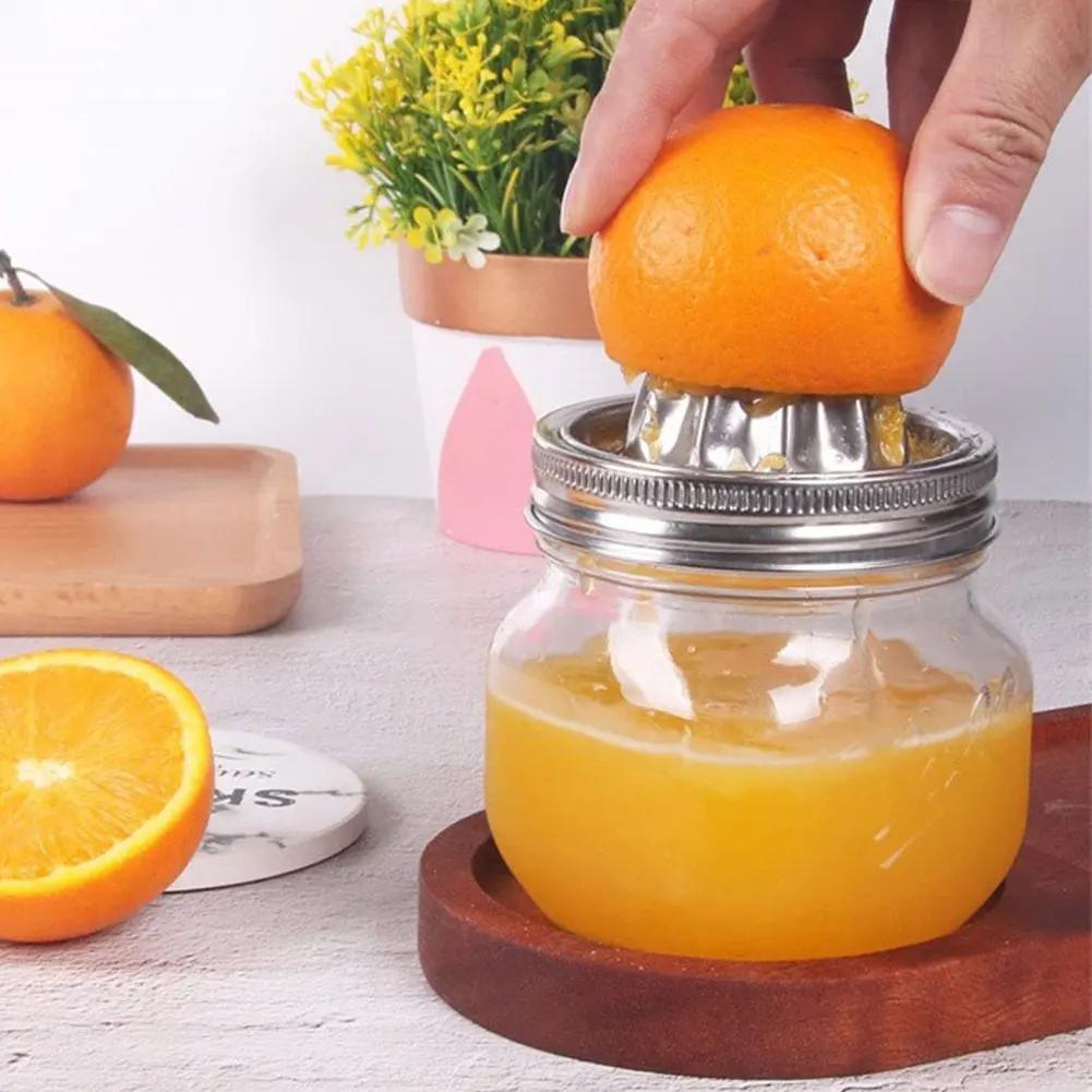 Stainless Steel Citrus Reamer Manual Juicer Citrus Juicer Citrus Lemon Juice Squeezer for Mason Jars