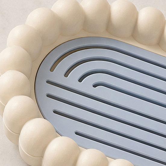 Yousheng Soap Box, with Hollow Drainage Layer Design, Matte Surface Soap Holder, for Home And Dormitory