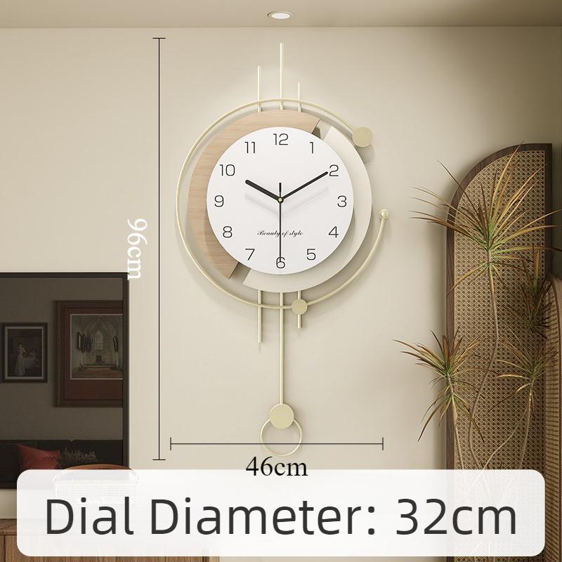 Decorative Wall Clock Modern Mural Wall Watch Luxury Aesthetic Pendulum Clocks Minimalist Silent Elegant Living Room Watches