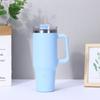 40oz Large Capacity Insulated Travel Mug With Handle Straw 304 Stainless Steel Vacuum Thermos Car Office Outdoor Use
