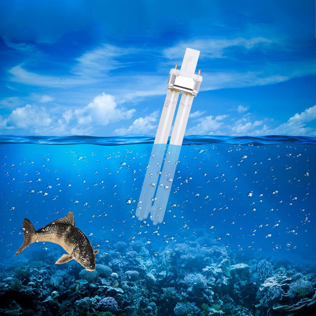 2pcs 11W Lamps UV Light Bulbs for Fish Tank (G23 Lamp Base) Uv Sterilizer Uv Lamp