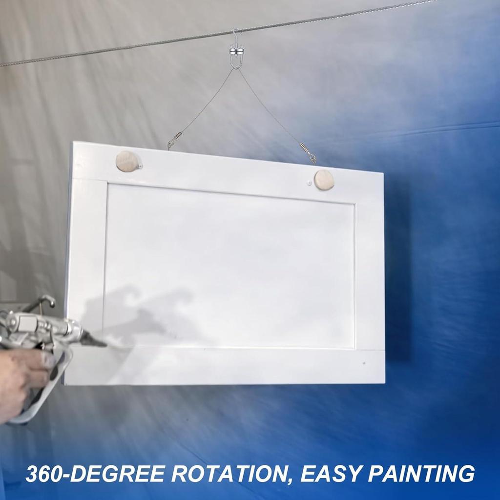 Door Painting Hanger System 360 Degree Rotating Varnishing Tool Cabinet Door Drying Rack System For Professionals Crafting