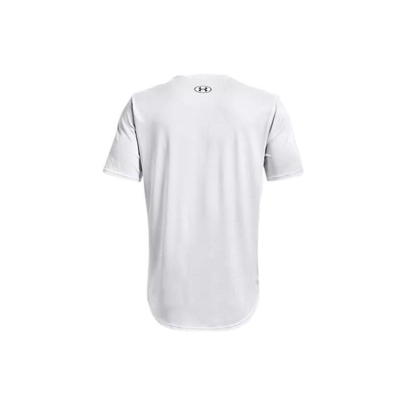 Under Armour Letter Logo Training T-Shirt Men T-Shirts White 1370367-100