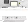 Versenkbare Steckdosenleiste 3x Steckdosen 2x USB A 1x USB C PD20W Anschlüsse Tischsteckdose mit 1,5 m Kabel Standard