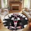 Haas F1 Racing Team Print Round Rug, Washable Floor Carpet, For Entryway Dorm Laundry Room Office Study, Home Decor Birthday Christmas Gift