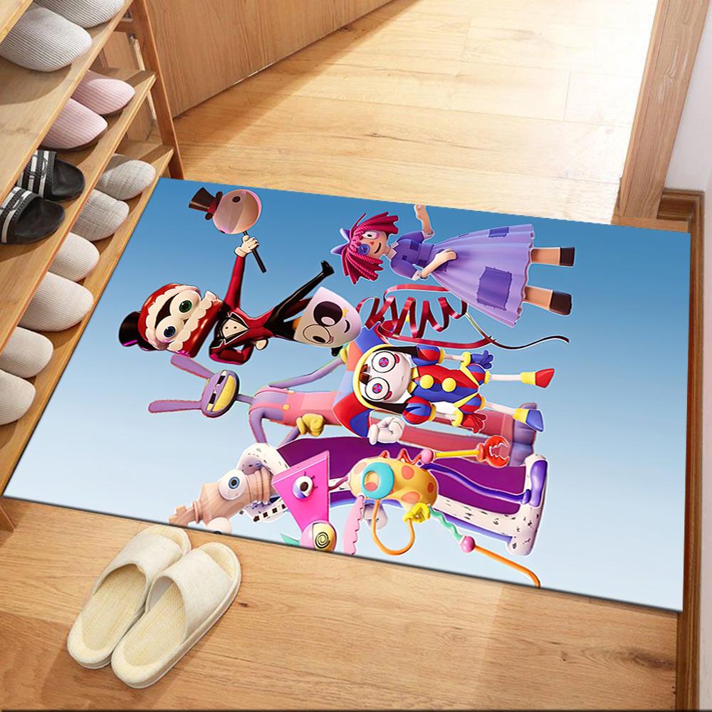 Digital Circus Carpet Design for Entryway Dormitory Dining Room Bedrooms Antislip Carpet Decorate Offices Perfect Birthday/Christmas Gift Idea