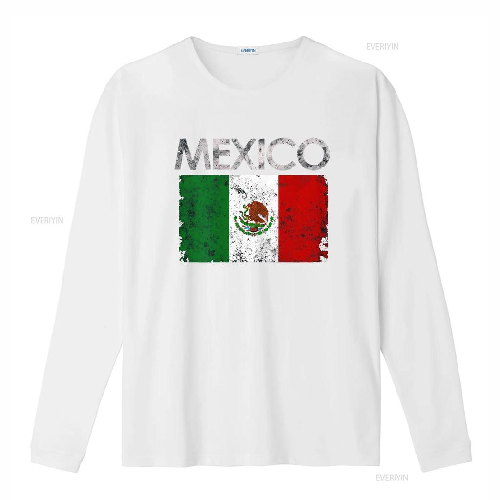 Vintage Mexico Mexican Flag Pride T Shirt vintage Washed Stretched fashion graphic Breathable Top For Everyday Wear