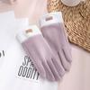 Winter Outdoor Thermal Gloves Female Touch Screen Plus Velvet Padded Cycling Non Slip Cycling Gloves Velvet.