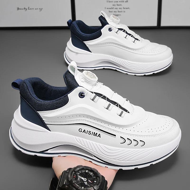 

Мужские кроссовки с вращающейся пряжкой, удобные, нескользящие, на шнуровке, прочные, для мужчин, для активного отдыха, легкие, удобные, на плоской подошве 39