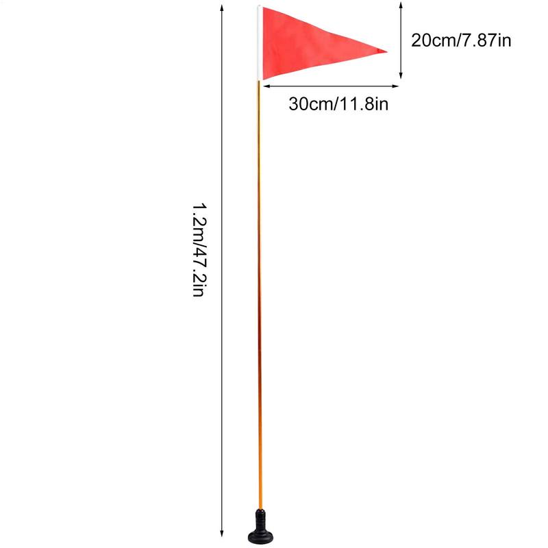 1.2M Kayak Safety Flag Track Mount Visibility Kit with Stable Base - Easy Installation Marine Accessories