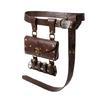 Vintage Renaissances Costume Accessories Set with Faux Leather Belt and Belt Bag Pouch with 4Pcs Cork Potion Vials