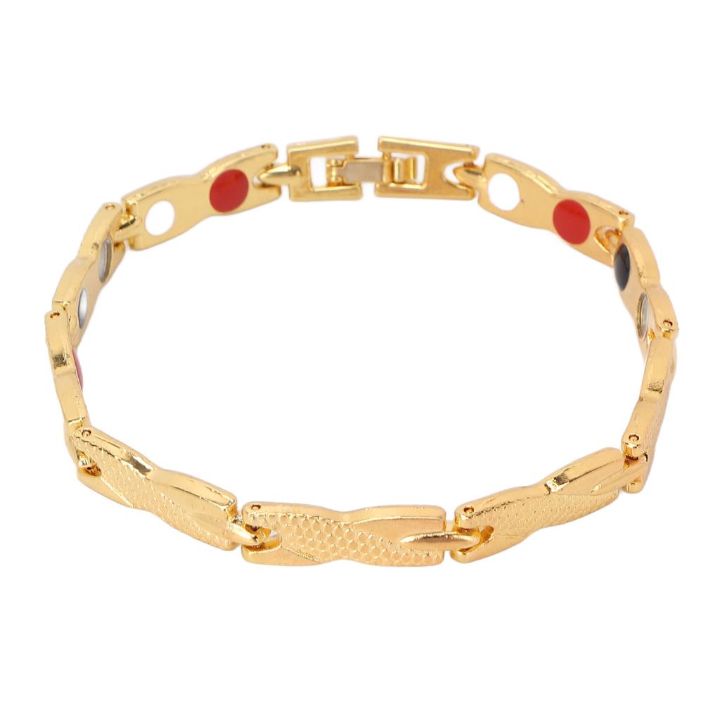 Damen Magnetarmband Titanstahl Fördern Entspannung Gleichgewicht Schlaf Stilvolle Armbänder