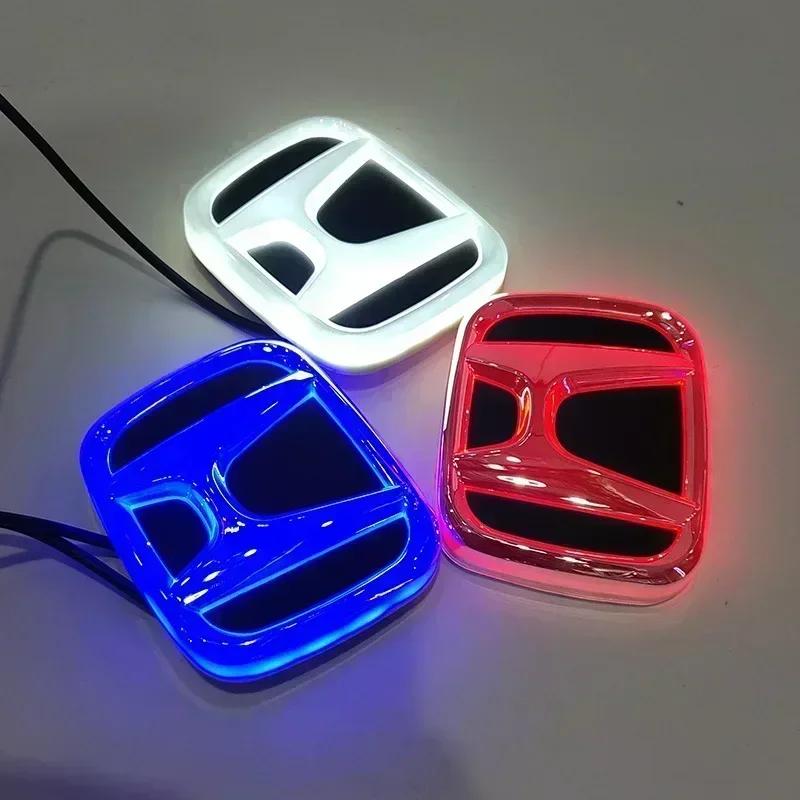 Car Front Grille LED Rear Trunk Emblem Light Badge Sticker for Honda Accord Odyssey CRV Jazz Civic CITY Crosstour Inspire Pilot